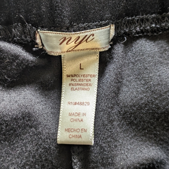 NYC Flared leggings, black, size L - Picture 2 of 6